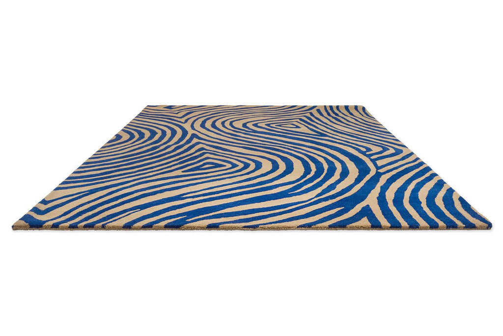 Brink & Campman Decor Groove Electric Blue 097708 RugBC-DEC-097708-200X140Rugtastic