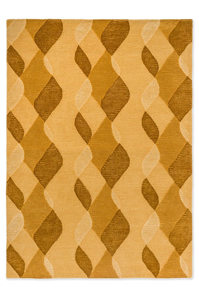 Brink & Campman Decor Riff Straw Yellow 098206 RugBC-DEC-098206-200X140Rugtastic