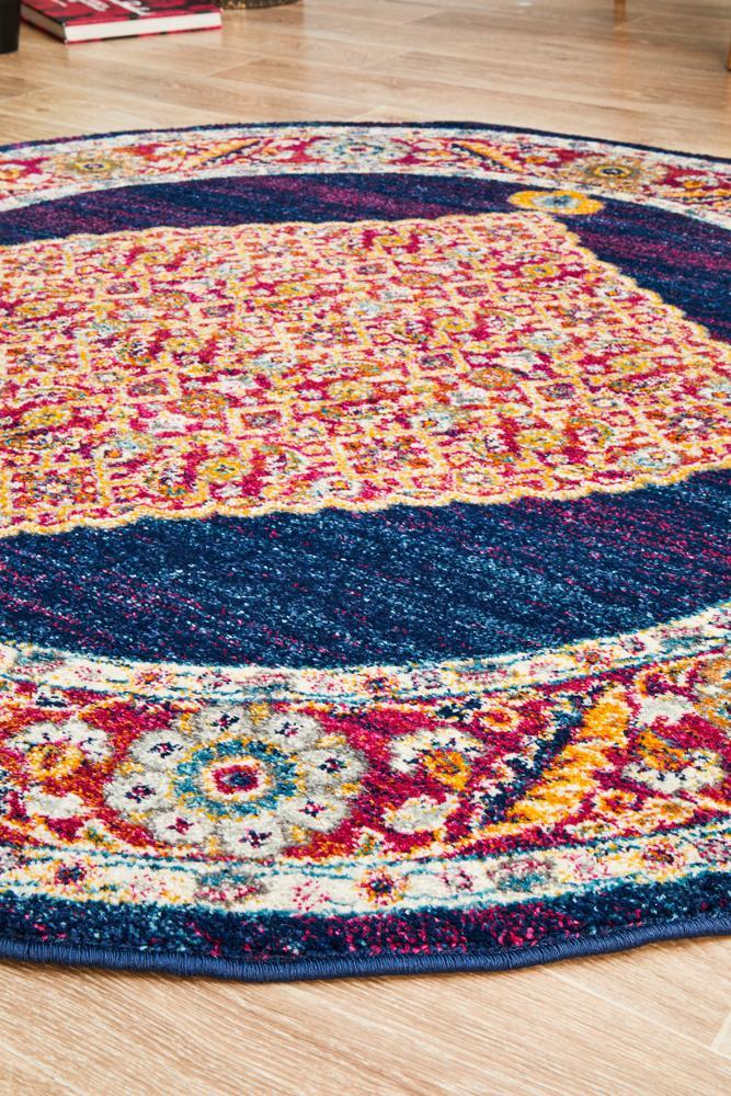 Century 966 Royal Blue Round RugCEN-966-ROYL-150X150Rugtastic