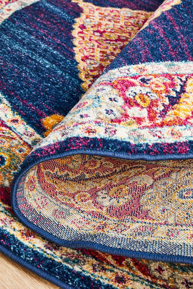 Century 966 Royal Blue Round RugCEN-966-ROYL-150X150Rugtastic