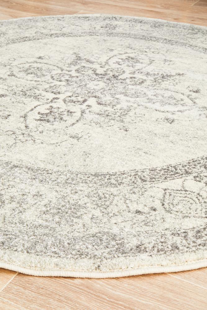 Century 977 Silver Round RugCEN-977-SILV-150X150Rugtastic