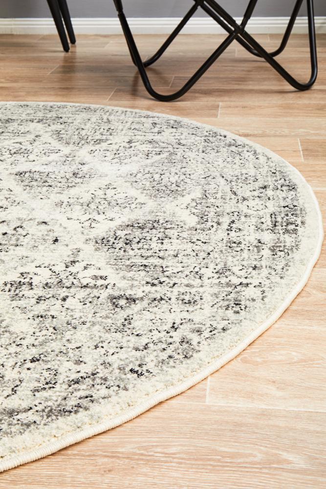 Century 999 Grey Round RugCEN-999-GREY-150X150Rugtastic