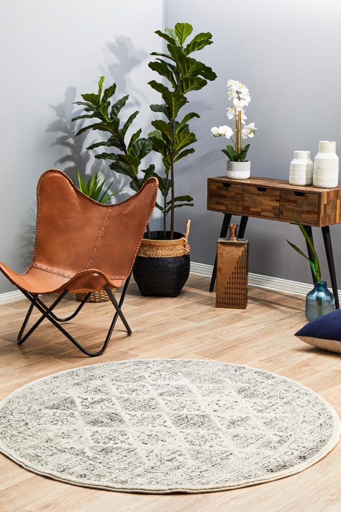 Century 999 Grey Round RugCEN-999-GREY-150X150Rugtastic