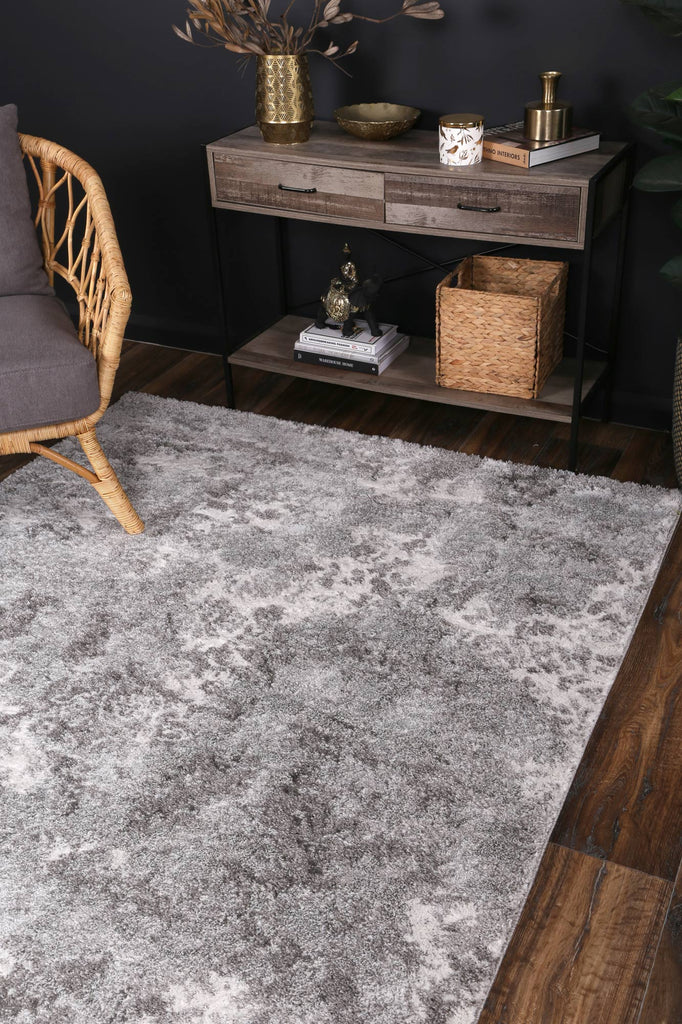 Centro Grey Transitional Floral RugCENT12015Rugtastic