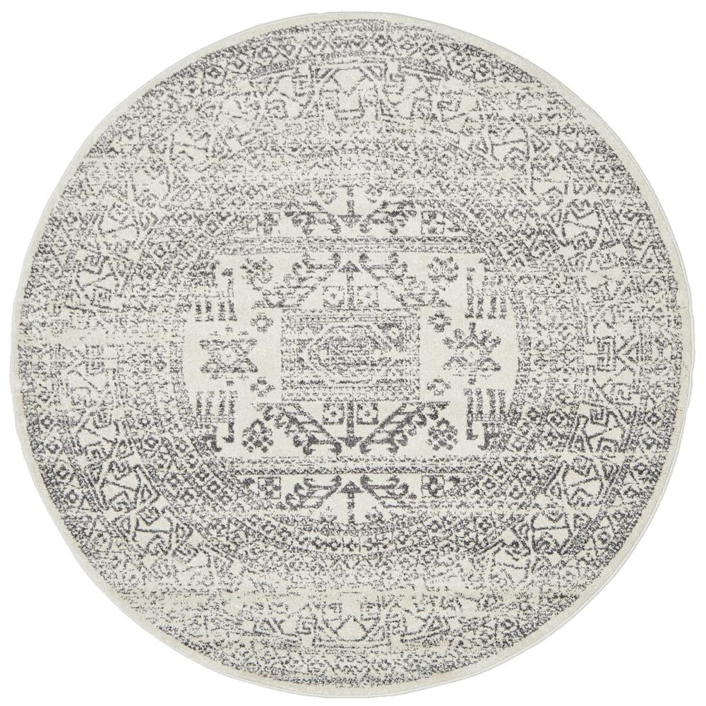 Chrome Addison Silver Round RugCRO-ADD-SIL-150X150Rugtastic