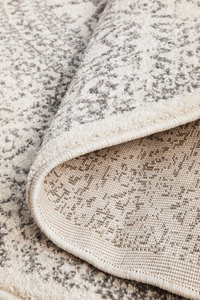 Chrome Addison Silver Round RugCRO-ADD-SIL-150X150Rugtastic