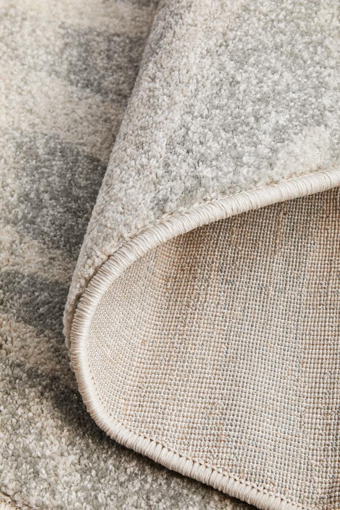 Chrome SAvenuennah Silver Round RugCRO-SAV-SIL-150X150Rugtastic