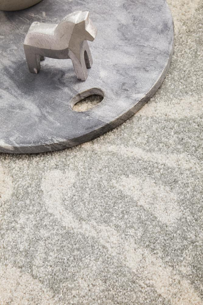 Chrome SAvenuennah Silver Round RugCRO-SAV-SIL-150X150Rugtastic