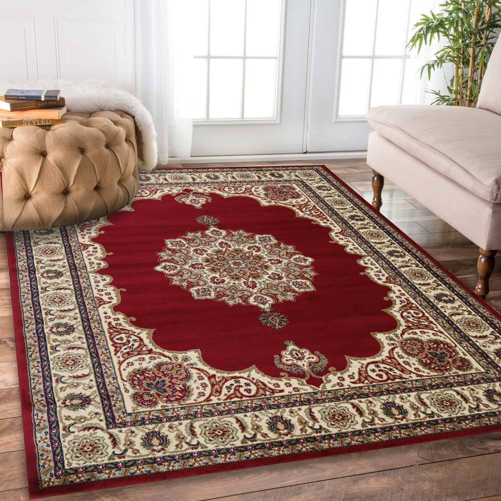 Classic Rug Collection Rias Classical 5771 Red (6153A) - Buy Rugs Online | Melbourne, Australia ...