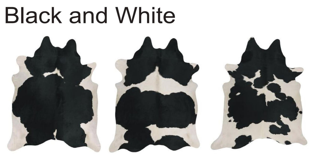 Cow Hide Black WhiteCOWHIDE-NAT-BLACKWRugtastic