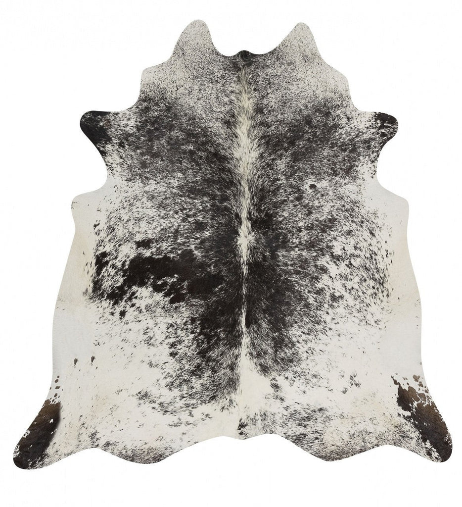 Cow Hide Salt & Pepper BlackCOWHIDE-NAT-SPBLRugtastic