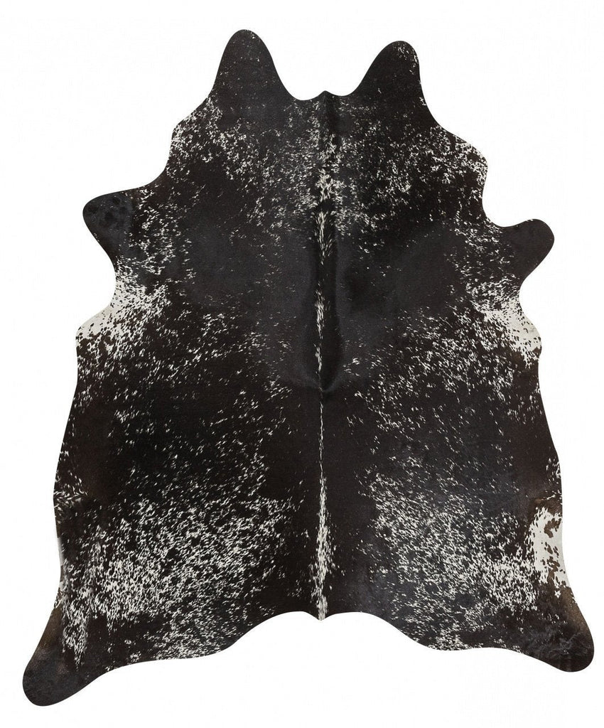 Cow Hide Salt & Pepper BlackCOWHIDE-NAT-SPBLRugtastic