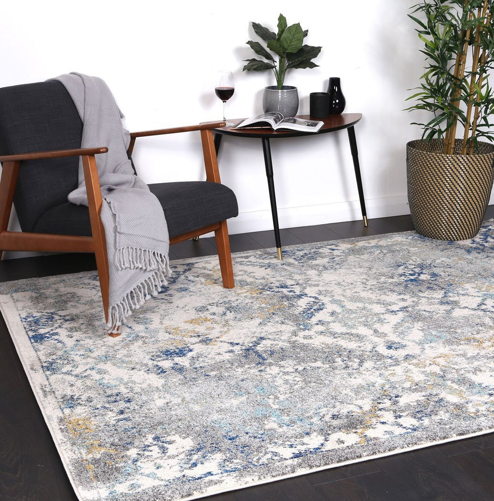 Delight Blue Green Contemporary RugDELI160DELI04Rugtastic