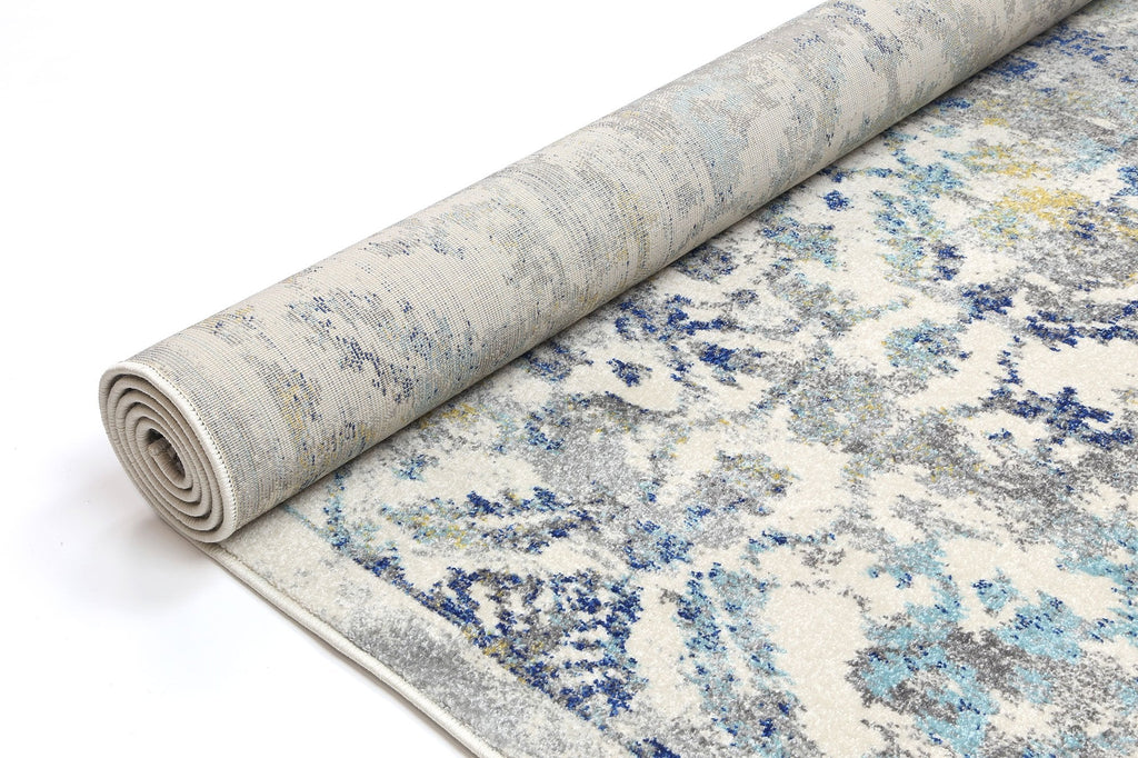 Delight Blue Green Contemporary RugDELI160DELI04Rugtastic