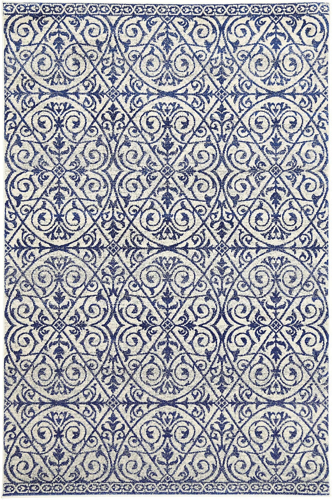 Delight Katherine Blue & Ivory RugDELI160DEL24Rugtastic