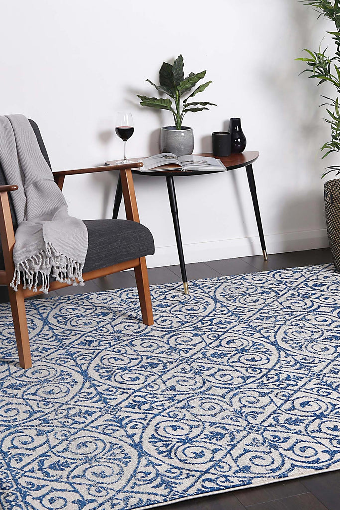 Delight Katherine Blue & Ivory RugDELI160DEL24Rugtastic