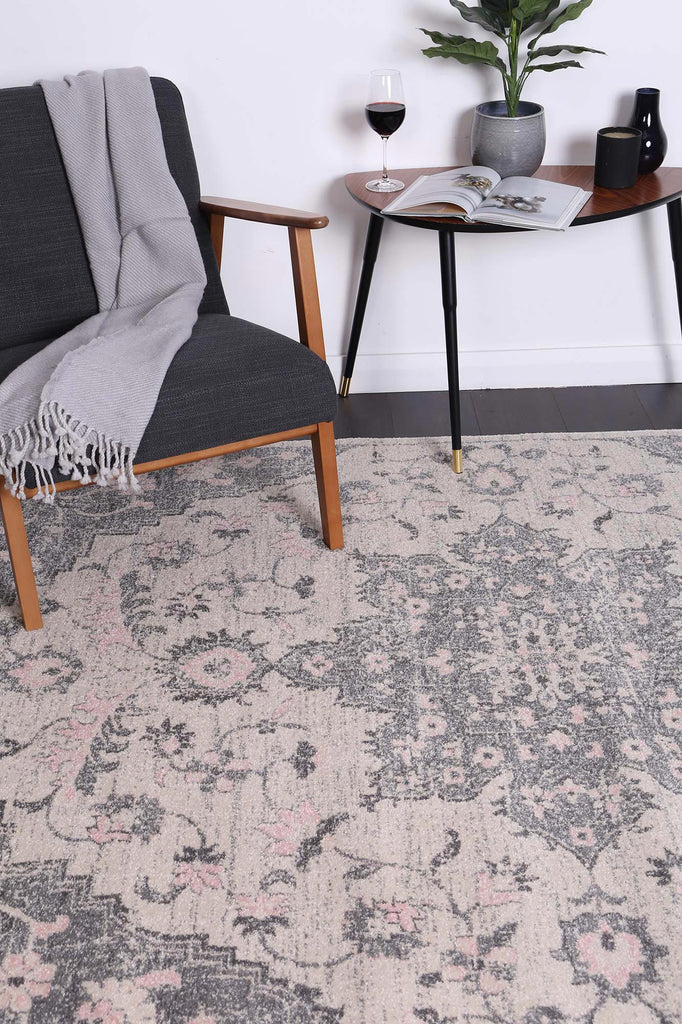Delight Madeleine Grey & Ivory RugDELI160DEL25Rugtastic