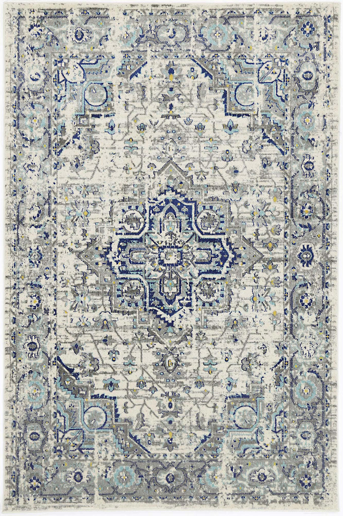 Delight Melissa Ivory & Blue RugDELI160DEL26Rugtastic