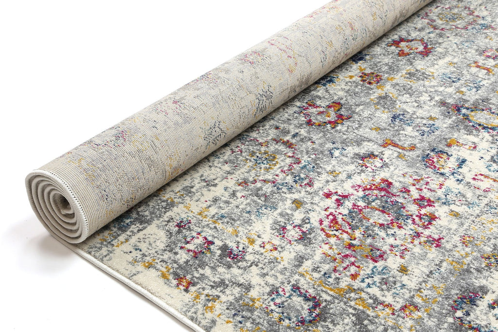 Delight Multi Grey Traditional RugDELI160DELI11Rugtastic
