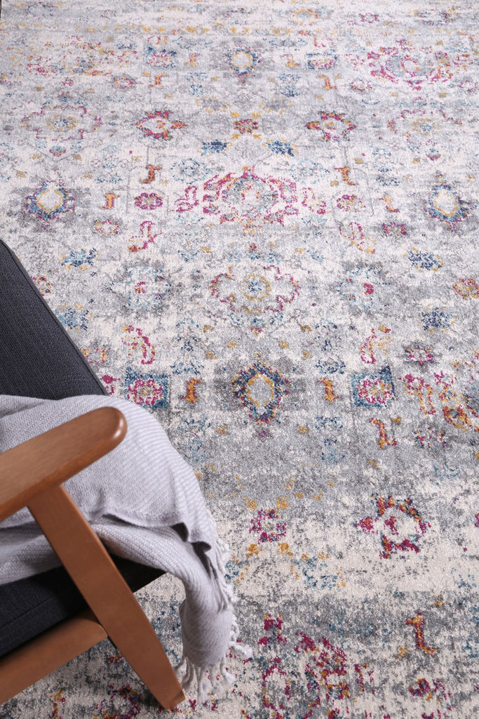 Delight Multi Grey Traditional RugDELI160DELI11Rugtastic