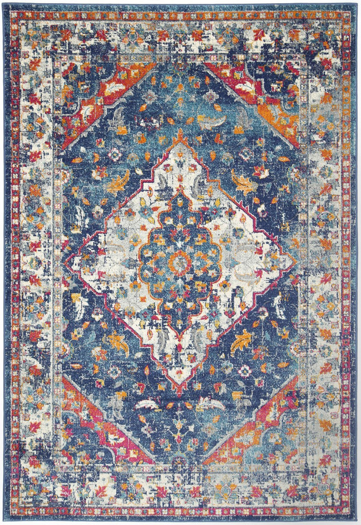 Delight Navy Multi Oriental RugDELI160DELI09Rugtastic