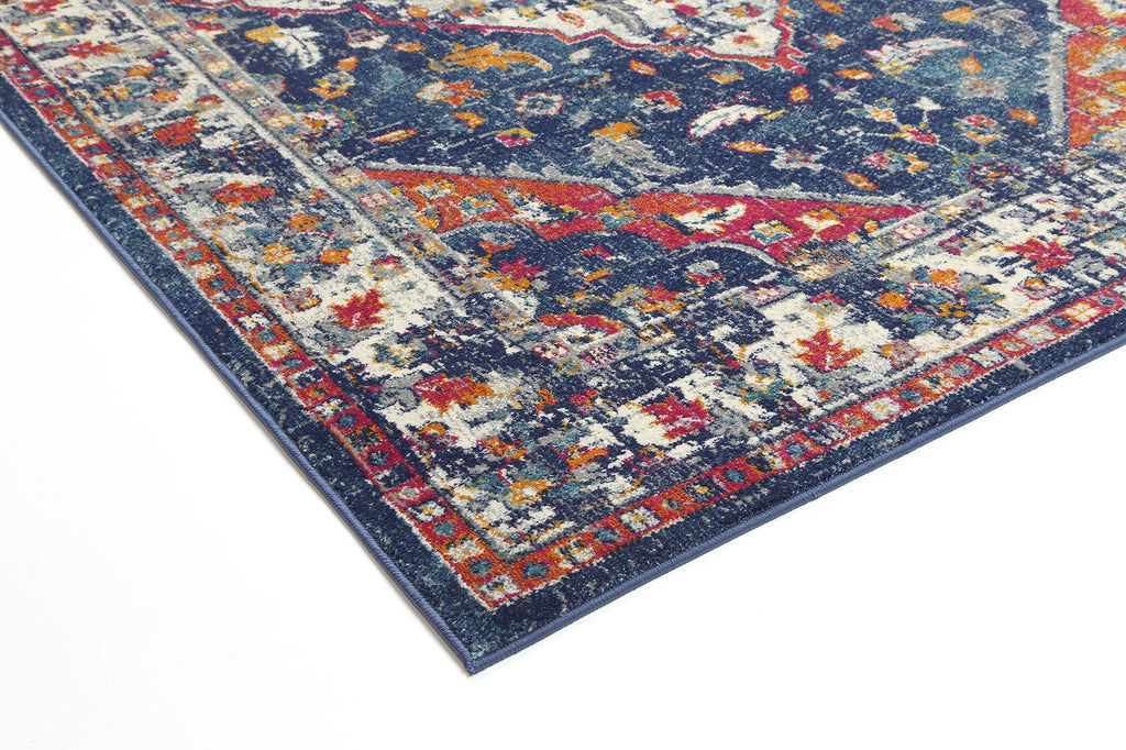 Delight Navy Multi Oriental RugDELI160DELI09Rugtastic