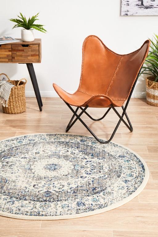 Evoke 251 White Cream Round Modern RugEVO-251-WHI-150X150Rugtastic