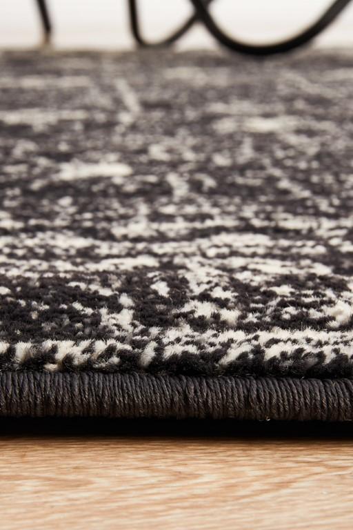 Evoke 252 Charcoal Grey Round Modern RugEVO-252-CHAR-150X150Rugtastic