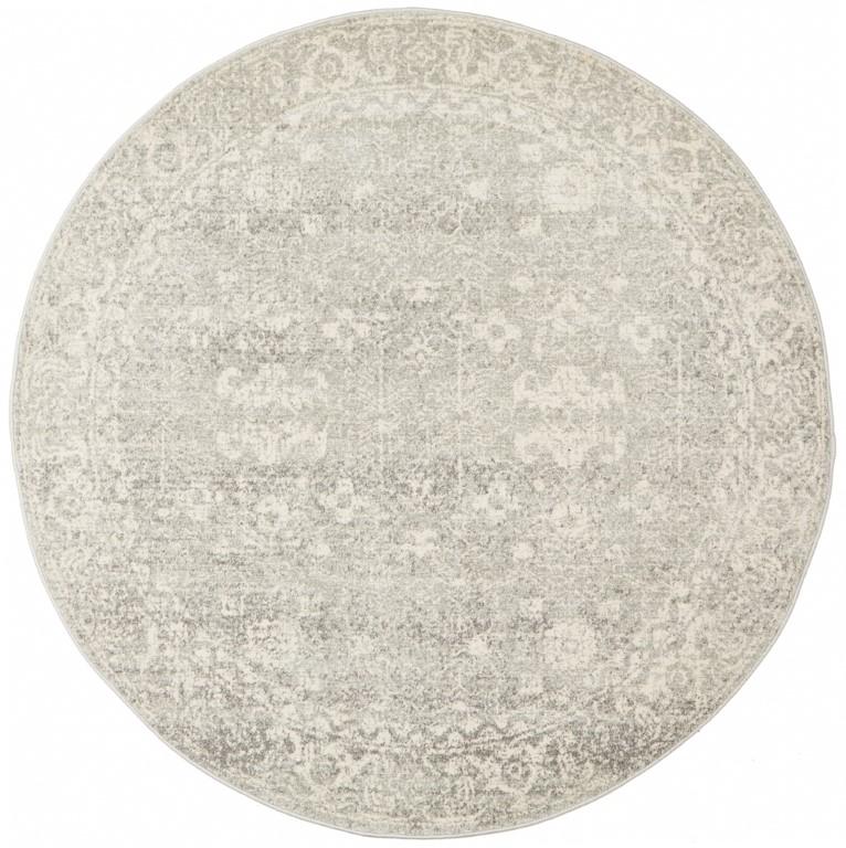 Evoke 252 Silver Grey Round Modern RugEVO-252-SIL-150X150Rugtastic