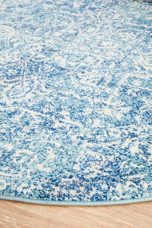 Evoke 253 Blue Round Modern RugEVO-253-BLUE-150X150Rugtastic