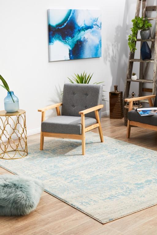 Evoke 253 White Cream Blue Modern RugEVO-253-WBLU-230X160Rugtastic