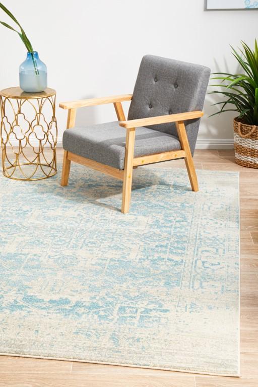Evoke 253 White Cream Blue Modern RugEVO-253-WBLU-230X160Rugtastic