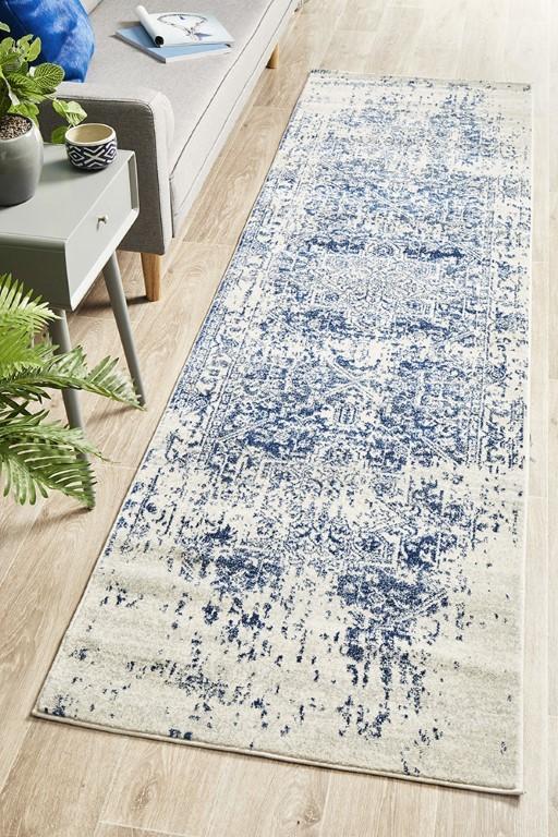 Evoke 253 White Cream Navy Modern RugEVO-253-WNAV-230X160Rugtastic