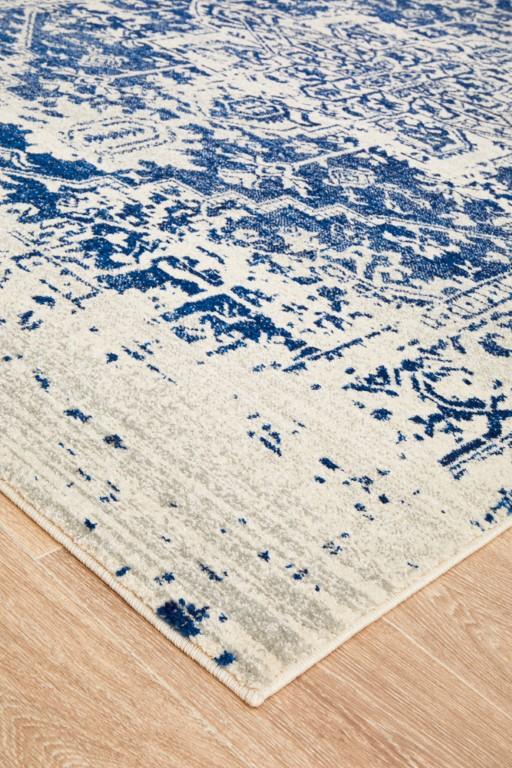 Evoke 253 White Cream Navy Modern RugEVO-253-WNAV-230X160Rugtastic
