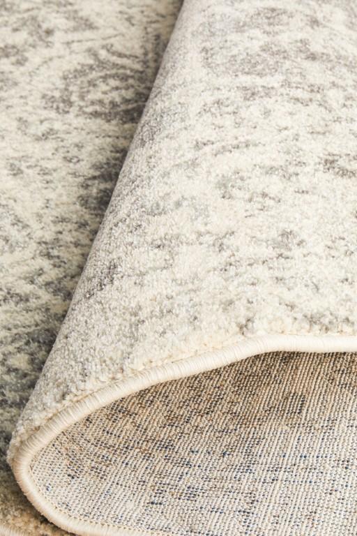 Evoke 253 White Cream Silver Round Modern RugEVO-253-WSIL-150X150Rugtastic