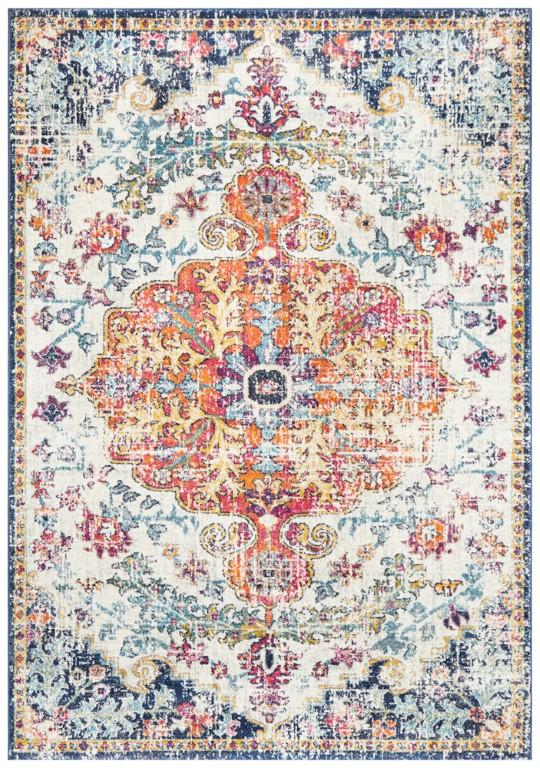 Evoke 254 White Cream Orange Modern RugEVO-254-WHI-230X160Rugtastic