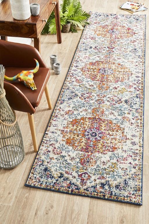 Evoke 254 White Cream Orange Modern RugEVO-254-WHI-230X160Rugtastic