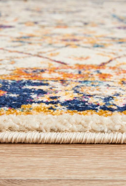 Evoke 255 Ivory Orange Navy Modern RugEVO-255-IVO-230X160Rugtastic