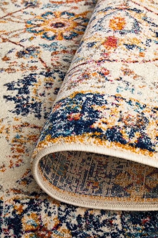 Evoke 255 Ivory Orange Navy Modern RugEVO-255-IVO-230X160Rugtastic