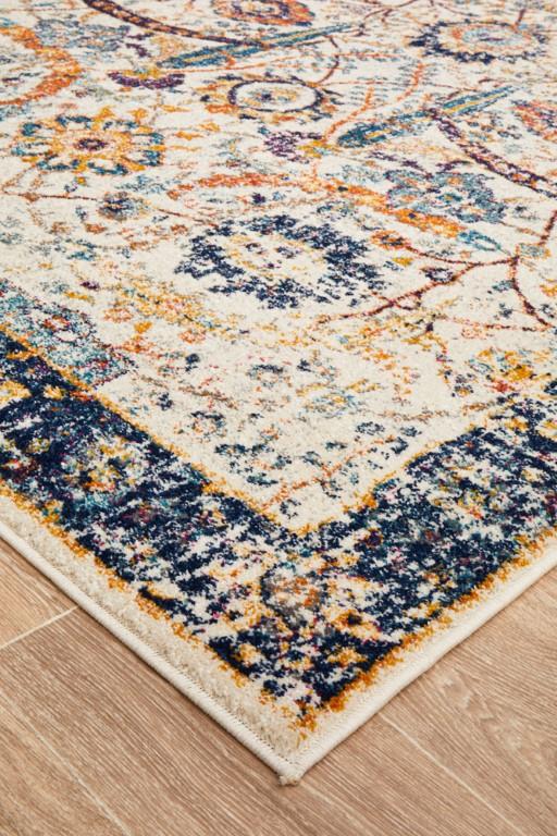 Evoke 255 Ivory Orange Navy Modern RugEVO-255-IVO-230X160Rugtastic