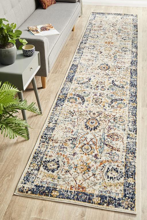 Evoke 255 Ivory Orange Navy Modern RugEVO-255-IVO-230X160Rugtastic