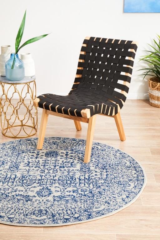 Evoke 256 Blue Round Modern RugEVO-256-BLUE-150X150Rugtastic