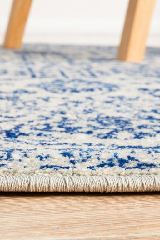 Evoke 256 Blue Round Modern RugEVO-256-BLUE-150X150Rugtastic
