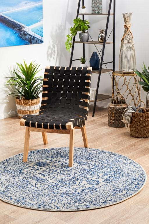 Evoke 256 Blue Round Modern RugEVO-256-BLUE-150X150Rugtastic