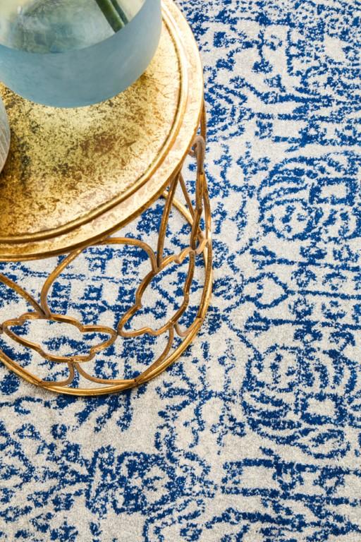 Evoke 256 Blue Round Modern RugEVO-256-BLUE-150X150Rugtastic