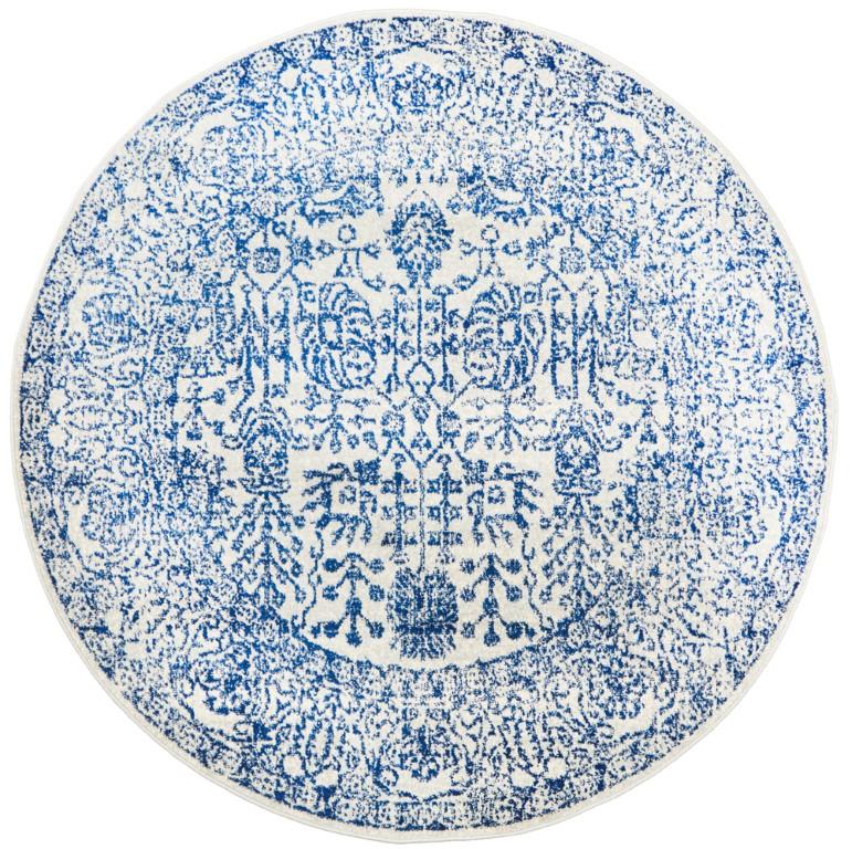 Evoke 256 Blue Round Modern RugEVO-256-BLUE-150X150Rugtastic