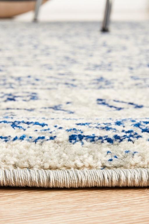 Evoke 258 White Cream Blue Round Modern RugEVO-258-WHI-150X150Rugtastic