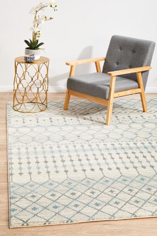 Evoke 260 White Cream Modern RugEVO-260-WHI-230X160Rugtastic