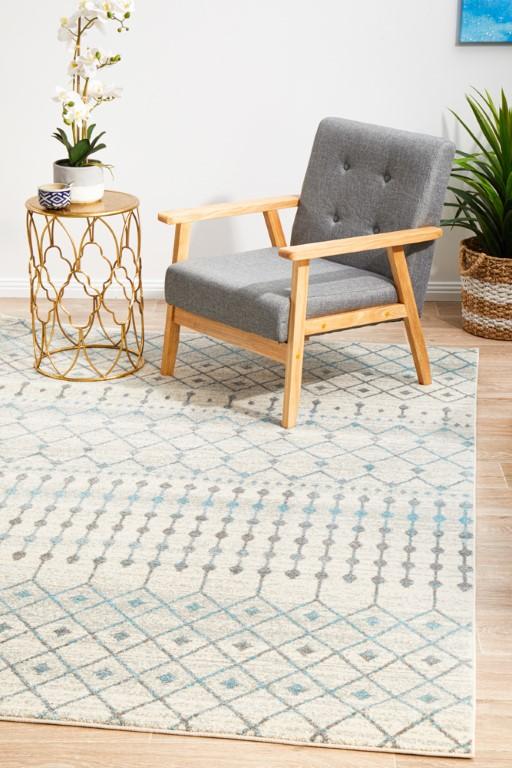 Evoke 260 White Cream Modern RugEVO-260-WHI-230X160Rugtastic