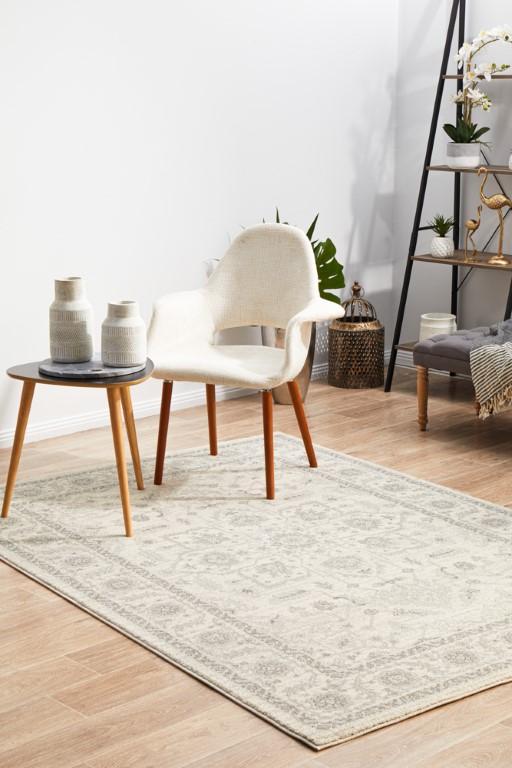 Evoke 261 White Cream Grey Modern RugEVO-261-WHI-230X160Rugtastic